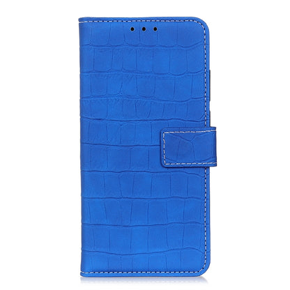 For Galaxy A51 Crocodile Texture Horizontal Flip Leather Case with Holder & Card Slots & Wallet(Blue) - Huawei Cases by buy2fix | Online Shopping UK | buy2fix