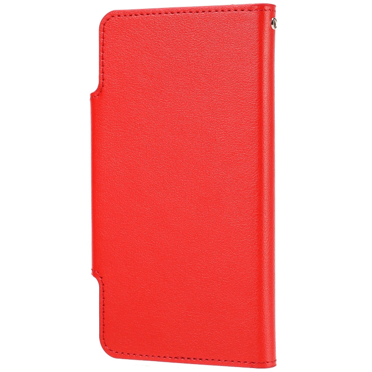 For iPhone SE 2022 / SE 2020 / 8 / 7 Ultra-thin Separable Magnetic Horizontal Flip Leather Case with Card Slot & Wallet(Red) - iPhone SE 2022 / 2020 / 8 / 7 Cases by buy2fix | Online Shopping UK | buy2fix