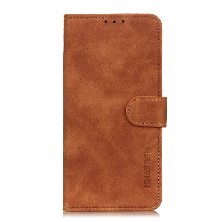 For Xiaomi Mi 11T / 11T Pro KHAZNEH Retro Texture Horizontal Flip Leather Case with Holder & Card Slots & Wallet(Brown) - Xiaomi Cases by buy2fix | Online Shopping UK | buy2fix