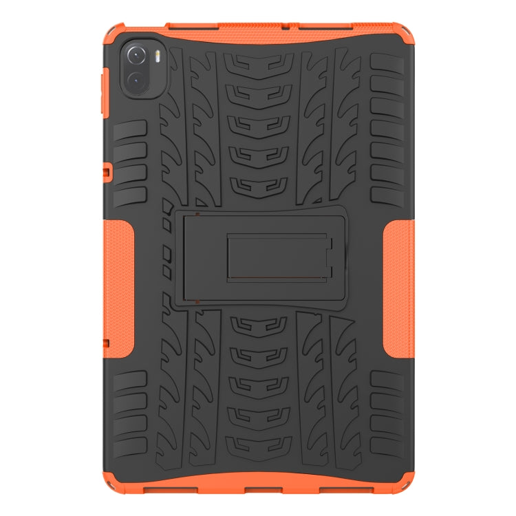 Tire Texture TPU + PC Shockproof Case with Holder For Xiaomi Pad 5 / 5 Pro(Orange) - More Tablet Cases by buy2fix | Online Shopping UK | buy2fix