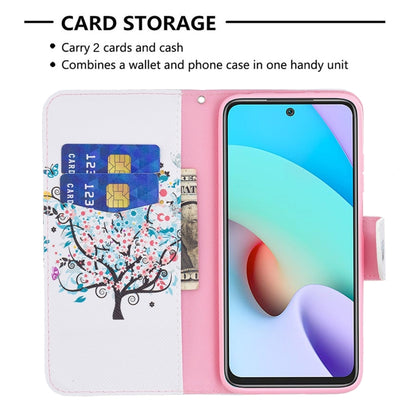 For Xiaomi Redmi 10 Colored Drawing Pattern Horizontal Flip Leather Case with Holder & Card Slots & Wallet(Tree) - Xiaomi Cases by buy2fix | Online Shopping UK | buy2fix