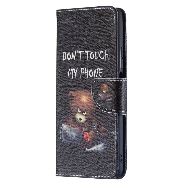 For Xiaomi Mi 11T Colored Drawing Pattern Horizontal Flip Leather Case with Holder & Card Slots & Wallet(Bear) - Xiaomi Cases by buy2fix | Online Shopping UK | buy2fix