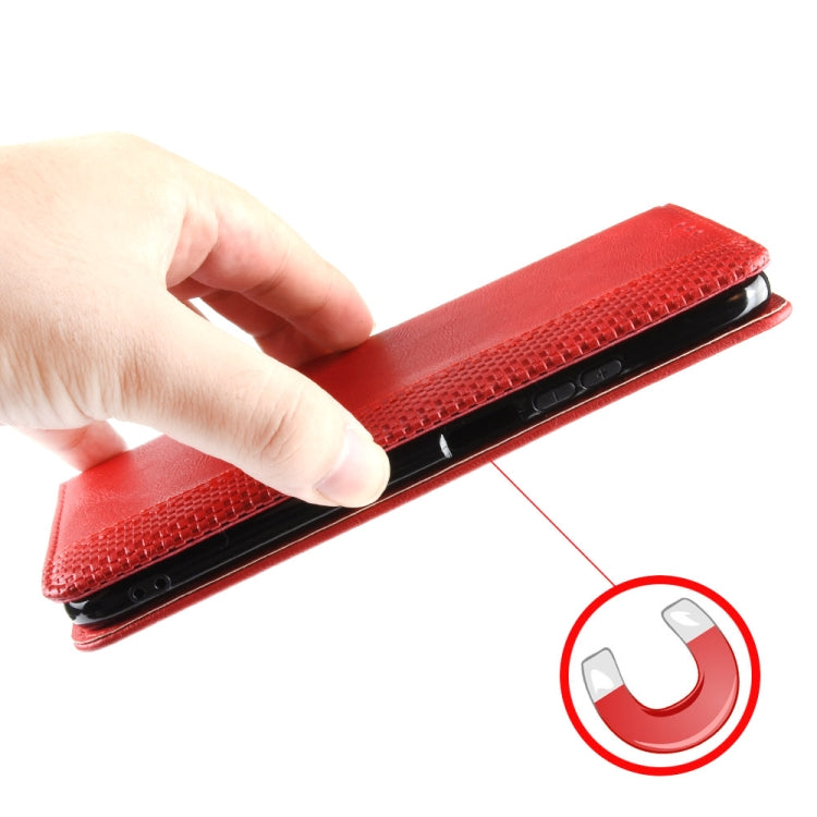 For Doogee S86 / S86 Pro Magnetic Buckle Retro Pattern Horizontal Flip Leather Case with Holder & Card Slot & Wallet(Red) - More Brand by buy2fix | Online Shopping UK | buy2fix