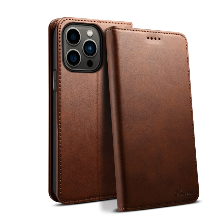 For iPhone 13 Pro Max Calf Texture Horizontal Flip Leather Case with Holder & Card Slots & Wallet (Brown) - iPhone 13 Pro Max Cases by buy2fix | Online Shopping UK | buy2fix