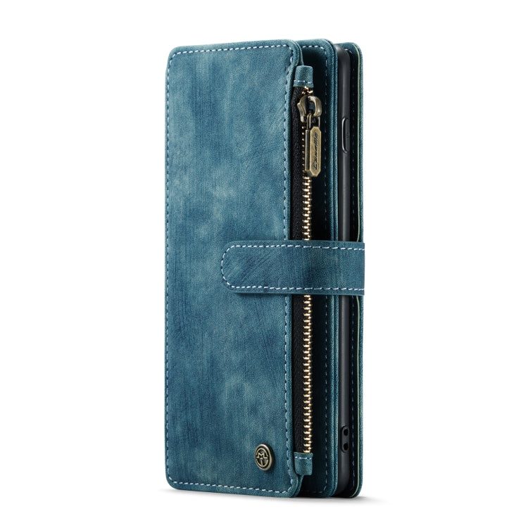 For Samsung Galaxy S10+ CaseMe-C30 PU + TPU Multifunctional Horizontal Flip Leather Case with Holder & Card Slot & Wallet & Zipper Pocket(Blue) - Galaxy Phone Cases by CaseMe | Online Shopping UK | buy2fix