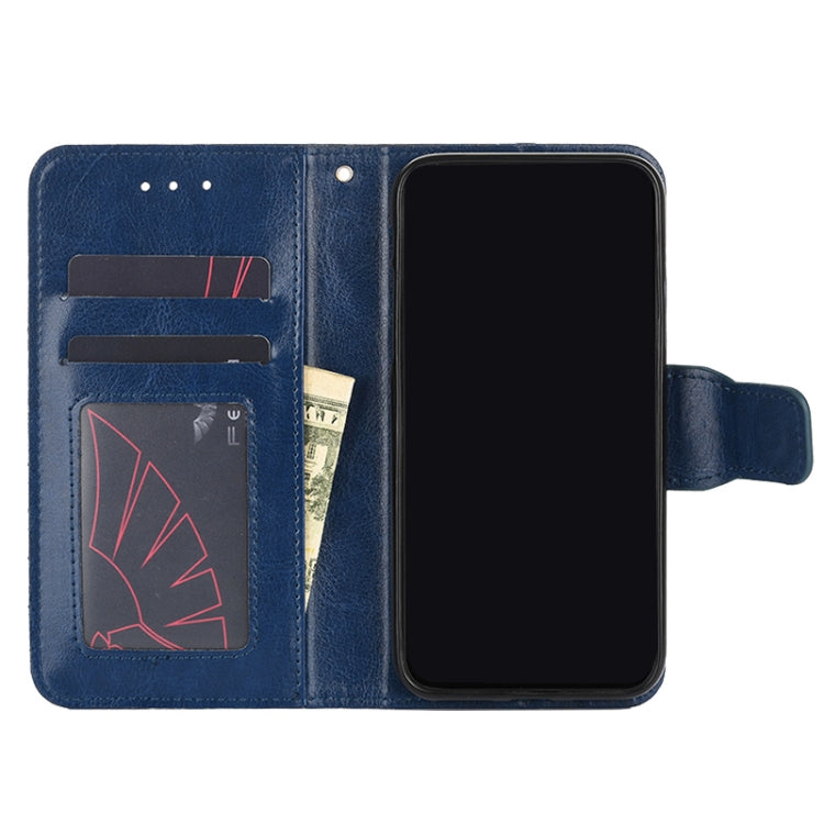 For iPhone 12 / 12 Pro Crystal Texture Horizontal Flip Leather Case with Holder & Card Slots & Wallet(Royal Blue) - iPhone 12 / 12 Pro Cases by buy2fix | Online Shopping UK | buy2fix