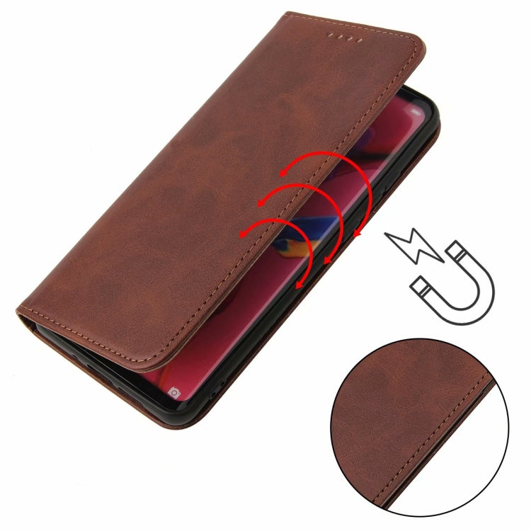 For Xiaomi Redmi Note 9 Calf Texture Magnetic Horizontal Flip Leather Case with Holder & Card Slots & Wallet(Brown) - Xiaomi Cases by buy2fix | Online Shopping UK | buy2fix