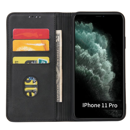 For iPhone 11 Pro Calf Texture Magnetic Horizontal Flip Leather Case with Holder & Card Slots & Wallet (Black) - iPhone 11 Pro Cases by buy2fix | Online Shopping UK | buy2fix