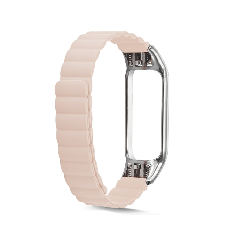 For Xiaomi Mi Band 4 / 3 Silicone Magnetic Watch Band(Pink) - Watch Bands by buy2fix | Online Shopping UK | buy2fix