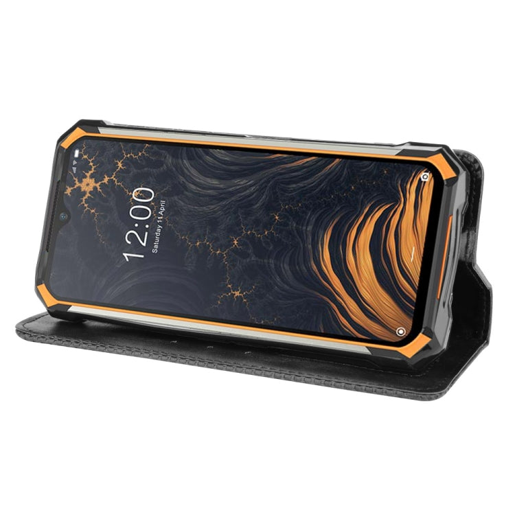 For Doogee S88 Plus / S88 Pro Magnetic Buckle Retro Crazy Horse Texture Horizontal Flip Leather Case with Holder & Card Slots & Photo Frame(Black) - More Brand by buy2fix | Online Shopping UK | buy2fix