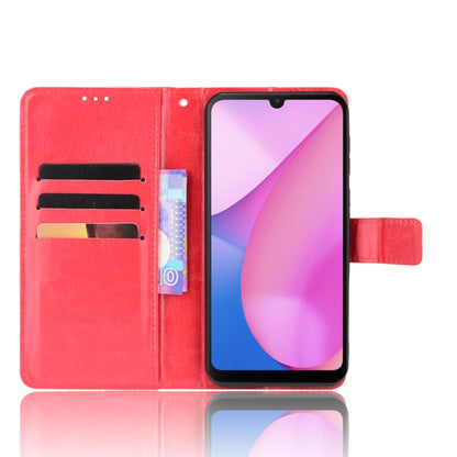 For Blackview Oscal C20 Crazy Horse Texture Horizontal Flip Leather Case with Holder & Card Slots & Lanyard(Red) - More Brand by buy2fix | Online Shopping UK | buy2fix