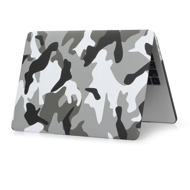 Camouflage Pattern Laptop Water Decals PC Protective Case For Macbook Pro 15.4 inch A1286(Grey Camouflage) - MacBook Pro Cases by buy2fix | Online Shopping UK | buy2fix