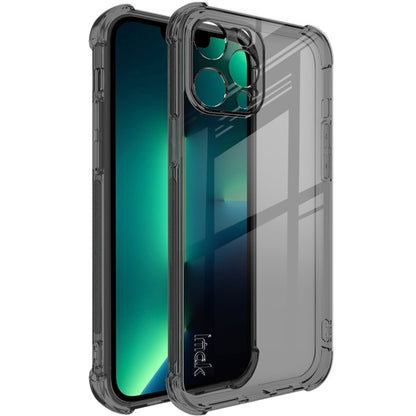 For iPhone 13 Pro IMAK All-inclusive Shockproof Airbag TPU Phone Case with Screen Protector (Transparent Black) - iPhone 13 Pro Cases by imak | Online Shopping UK | buy2fix