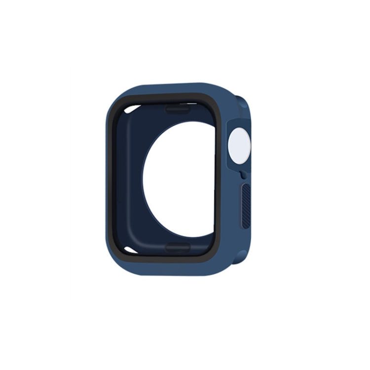 Two-color Shockproof Protective Case For Apple Watch Series 9 / 8 / 7 45mm(Navy Blue) - Watch Cases by buy2fix | Online Shopping UK | buy2fix