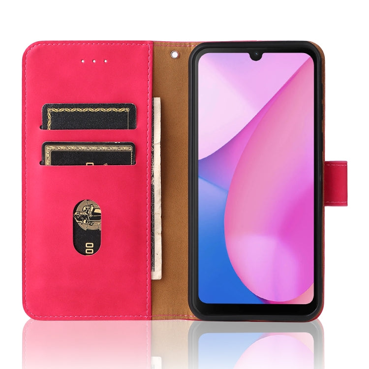 For Blackview Oscal C20 Solid Color Skin Feel Magnetic Buckle Horizontal Flip PU Phone Case(Rose Gold) - More Brand by buy2fix | Online Shopping UK | buy2fix