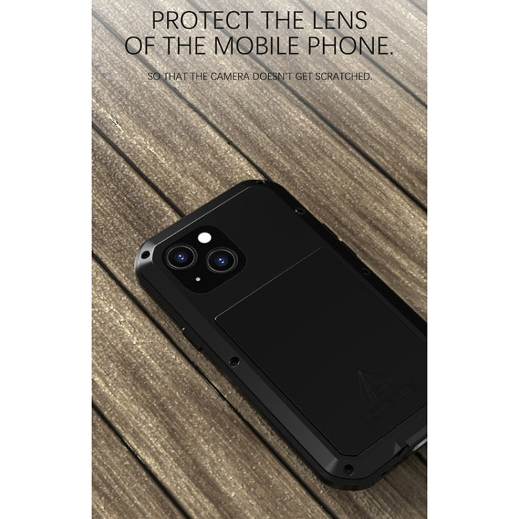 For iPhone 13 mini LOVE MEI Metal Shockproof Life Waterproof Dustproof Protective Phone Case (Yellow) - iPhone 13 mini Cases by LOVE MEI | Online Shopping UK | buy2fix