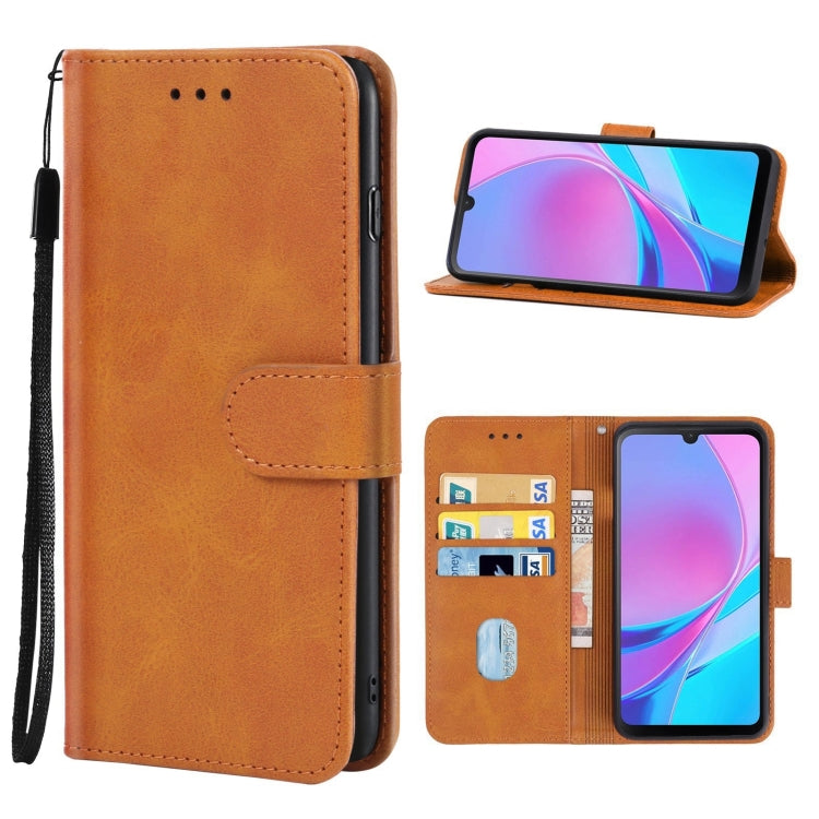 Leather Phone Case For Blackview OSCAL C20 / C20 Pro(Brown) - More Brand by buy2fix | Online Shopping UK | buy2fix