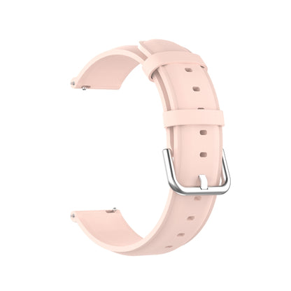 For Huawei Watch GT 3 42mm 20mm Round Tail Leather Watch Band(Light Pink) - Watch Bands by buy2fix | Online Shopping UK | buy2fix