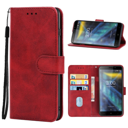 Leather Phone Case For DOOGEE X50L(Red) - Doogee Cases by buy2fix | Online Shopping UK | buy2fix