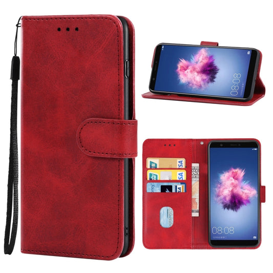 Leather Phone Case For Honor 7S(Red) - Doogee Cases by buy2fix | Online Shopping UK | buy2fix