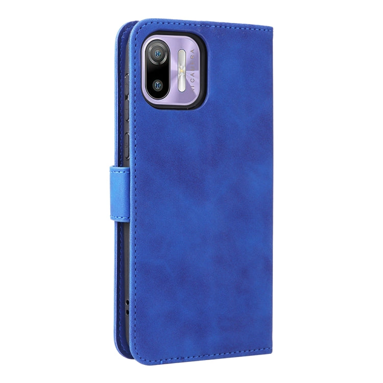 For Ulefone Note 6 Skin Feel Magnetic Flip Leather Phone Case(Blue) - Ulefone Cases by buy2fix | Online Shopping UK | buy2fix