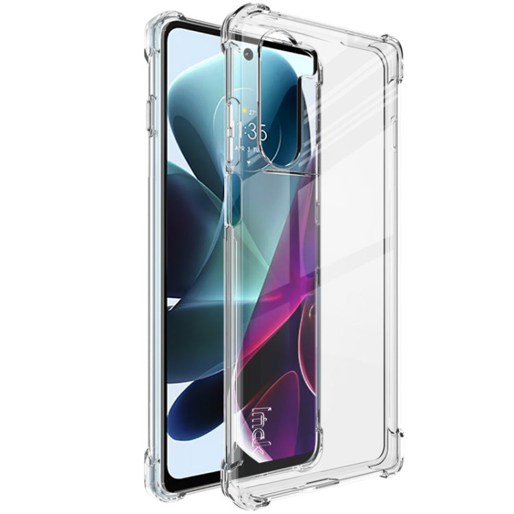 For Motorola Moto G200 5G / Edge S30 5G imak Airbag TPU Case with Screen Protector(Transparent) - Motorola Cases by imak | Online Shopping UK | buy2fix