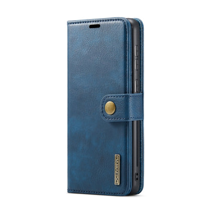 For Samsung Galaxy A73 5G DG.MING Crazy Horse Texture Detachable Magnetic Leather Phone Case(Blue) - Galaxy Phone Cases by DG.MING | Online Shopping UK | buy2fix