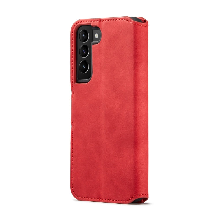 For Samsung Galaxy S22 DG.MING Retro Oil Side Horizontal Flip Leather Case with Holder & Card Slots & Wallet(Red) - Galaxy S22 5G Cases by DG.MING | Online Shopping UK | buy2fix