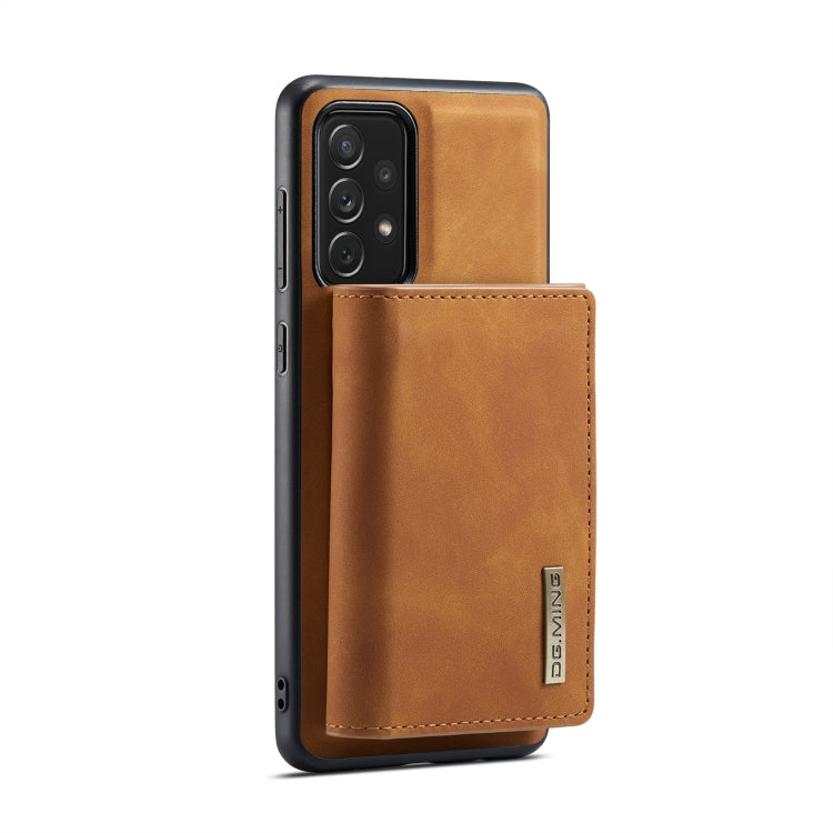 For Samsung Galaxy A33 5G DG.MING M1 Series 3-Fold Multi Card Wallet  Phone Case(Brown) - Galaxy Phone Cases by DG.MING | Online Shopping UK | buy2fix