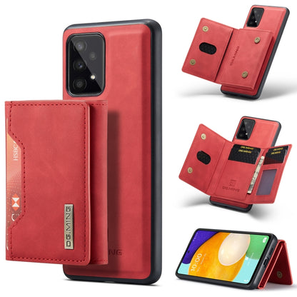 For Samsung Galaxy A53 5G DG.MING M2 Series 3-Fold Multi Card Bag Phone Case(Red) - Galaxy Phone Cases by DG.MING | Online Shopping UK | buy2fix