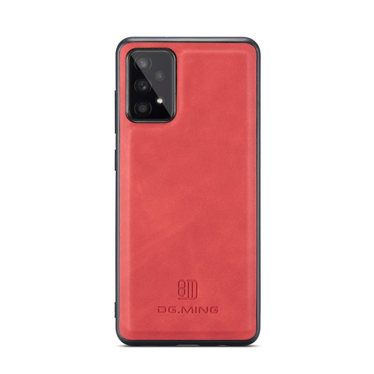 For Samsung Galaxy A53 5G DG.MING M2 Series 3-Fold Multi Card Bag Phone Case(Red) - Galaxy Phone Cases by DG.MING | Online Shopping UK | buy2fix