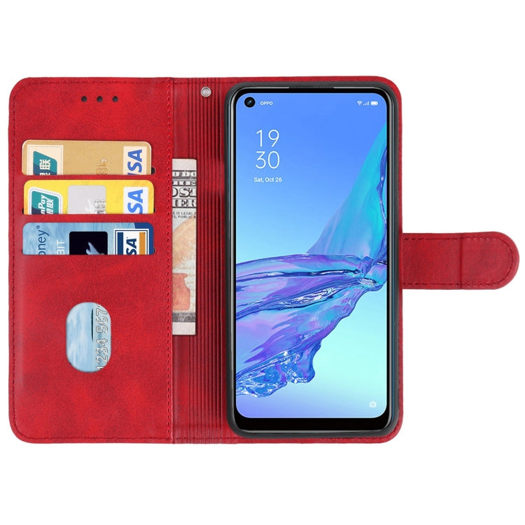 Leather Phone Case For OPPO A53 4G 2020(Red) - OPPO Cases by buy2fix | Online Shopping UK | buy2fix