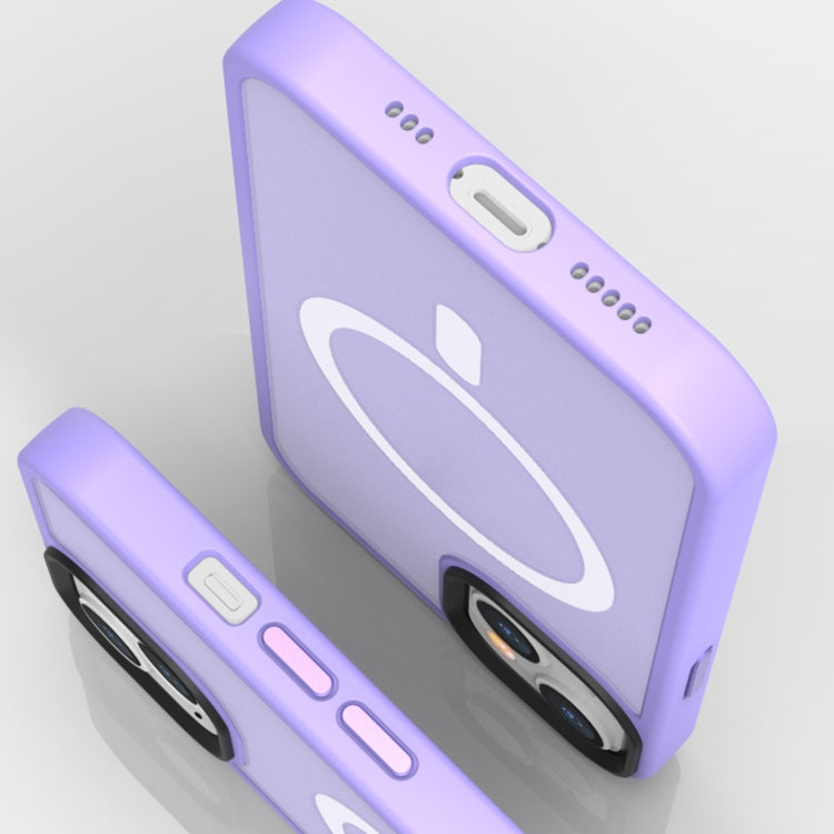 For iPhone 12 Magsafe Magnetic Phone Case(Light Purple) - iPhone 12 / 12 Pro Cases by buy2fix | Online Shopping UK | buy2fix