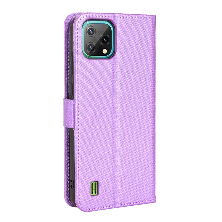 For Blackview A55 Diamond Texture Leather Phone Case(Purple) - More Brand by buy2fix | Online Shopping UK | buy2fix