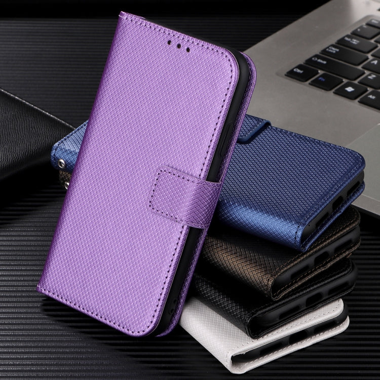 For Blackview A55 Diamond Texture Leather Phone Case(Purple) - More Brand by buy2fix | Online Shopping UK | buy2fix