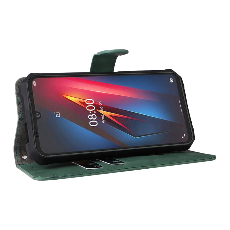 For Ulefone Armor 8 Skin Feel Magnetic Buckle Calf Texture Leather Phone Case(Green) - Ulefone Cases by buy2fix | Online Shopping UK | buy2fix