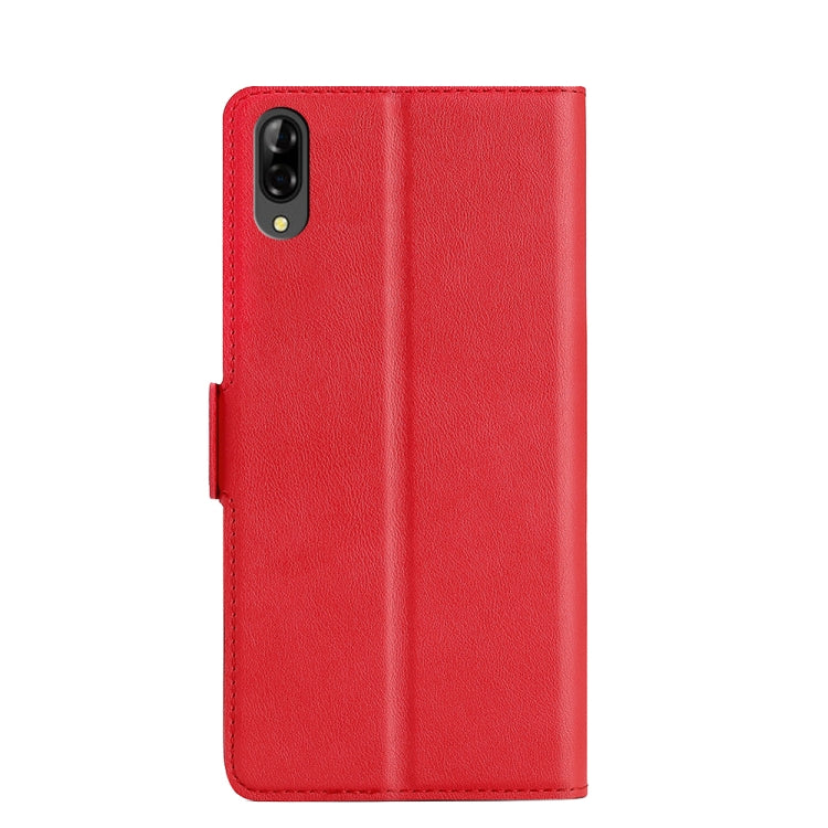 For Blackview A60 Pro Ultra-thin Voltage Side Buckle PU + TPU Leather Phone Case(Red) - More Brand by buy2fix | Online Shopping UK | buy2fix