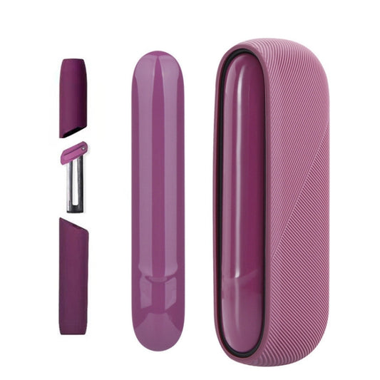 3 in 1 Cigarette Shell + Side Cover + Silicone Case for IQO 3.0 / 3.0 DUO(Purple) - E Cigarette Accessories by buy2fix | Online Shopping UK | buy2fix