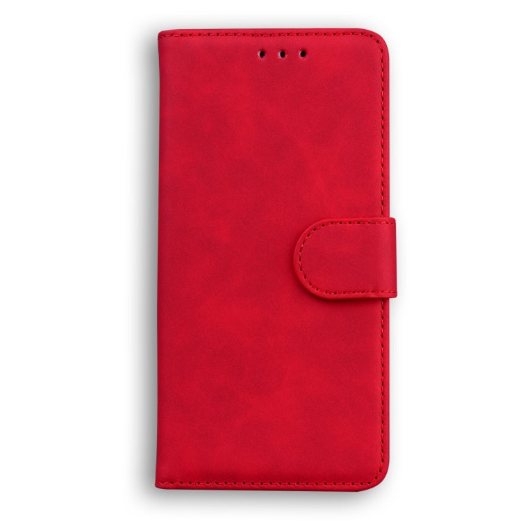 For Blackview A80 Skin Feel Pure Color Flip Leather Phone Case(Red) - More Brand by buy2fix | Online Shopping UK | buy2fix