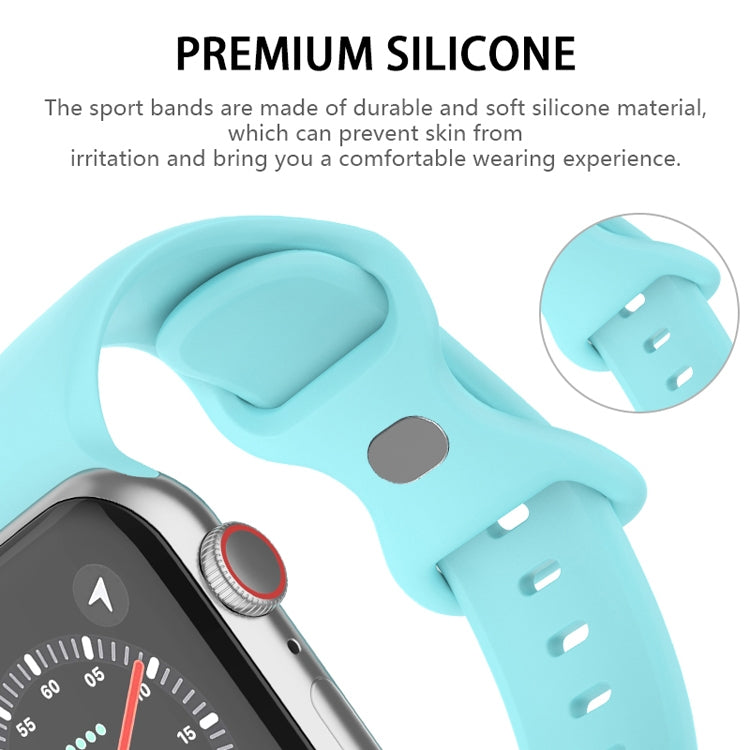 Butterfly Buckle Silicone Watch Band, Size: L For Apple Watch Ultra 49mm&Watch Ultra 2 49mm / Series 9&8&7 45mm / SE 3&SE 2&6&SE&5&4 44mm / 3&2&1 42mm(White) - Watch Bands by buy2fix | Online Shopping UK | buy2fix