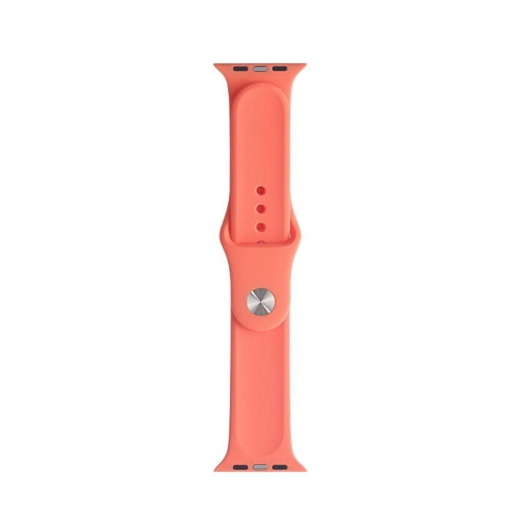 For Apple Watch Ultra 49mm&Watch Ultra 2 49mm / Series 9&8&7 45mm / SE 3&SE 2&6&SE&5&4 44mm / 3&2&1 42mm Mutural Liquid Silicone Watch Band(Orange) - Watch Bands by Mutural | Online Shopping UK | buy2fix