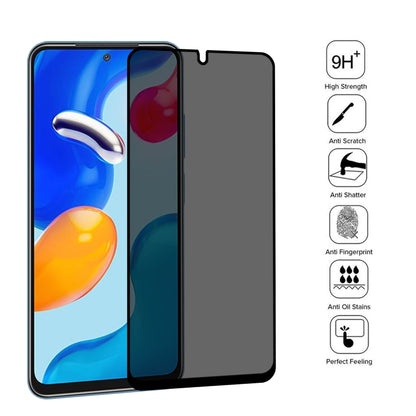 25 PCS Full Cover Anti-peeping Tempered Glass Film For Xiaomi Redmi Note 11S / Note 11 SE India -  by buy2fix | Online Shopping UK | buy2fix