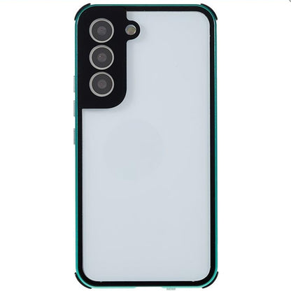 For Samsung Galaxy S22 5G Anti-peeping Magnetic Double-sided Tempered Glass Phone Case(Green) - Galaxy S22 5G Cases by buy2fix | Online Shopping UK | buy2fix