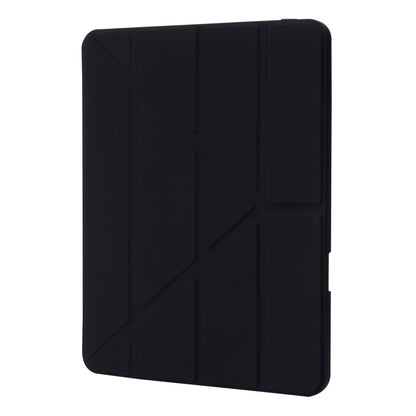 For iPad Air 13 2024 / iPad Pro 12.9 2022 / 2021 / 2020 / 2018 Deformation Transparent Acrylic Leather Tablet Case(Black) - iPad Pro 12.9 (2022/2021) Cases by buy2fix | Online Shopping UK | buy2fix