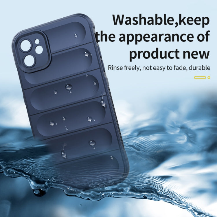 For iPhone 11 Pro Max Magic Shield TPU + Flannel Phone Case (Dark Blue) - iPhone 11 Pro Max Cases by buy2fix | Online Shopping UK | buy2fix