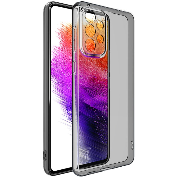 For Samsung Galaxy A73 5G IMAK UX-5 Series Claer TPU Phone Case(Transparent Black) - Galaxy Phone Cases by imak | Online Shopping UK | buy2fix