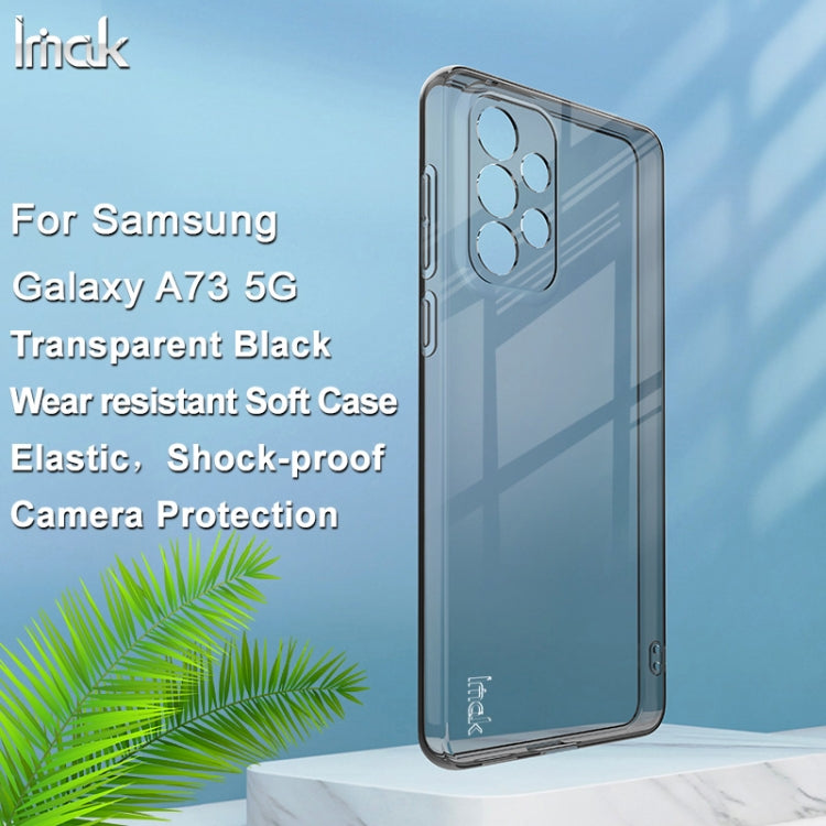 For Samsung Galaxy A73 5G IMAK UX-5 Series Claer TPU Phone Case(Transparent Black) - Galaxy Phone Cases by imak | Online Shopping UK | buy2fix