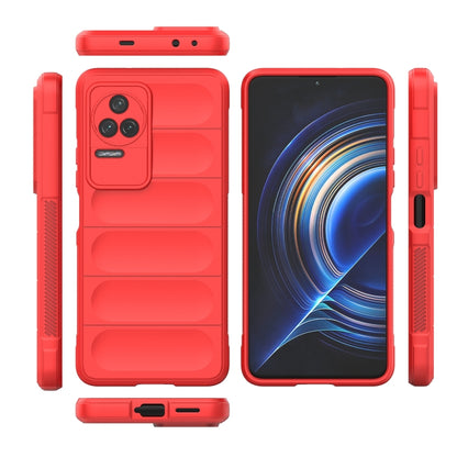 For Xiaomi Redmi K50 Pro Magic Shield TPU + Flannel Phone Case(Dark Blue) - Xiaomi Cases by buy2fix | Online Shopping UK | buy2fix