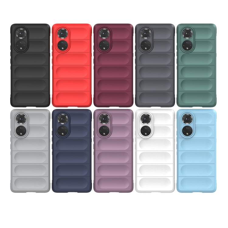 For Huawei Nova 9/Honor 50 Magic Shield TPU + Flannel Phone Case(Light Blue) - Huawei Cases by buy2fix | Online Shopping UK | buy2fix