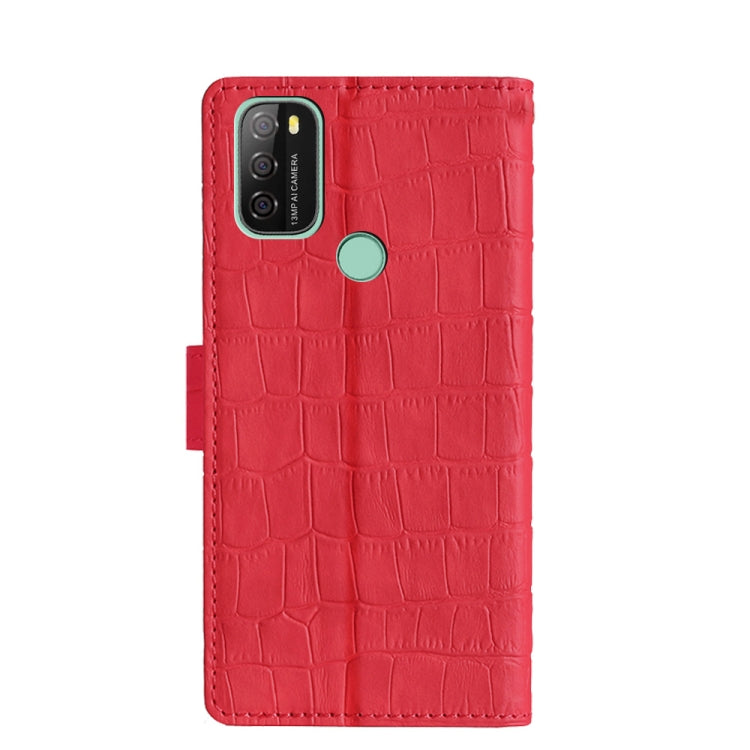 For Blackview A70 Skin Feel Crocodile Magnetic Clasp Leather Phone Case(Red) - More Brand by buy2fix | Online Shopping UK | buy2fix